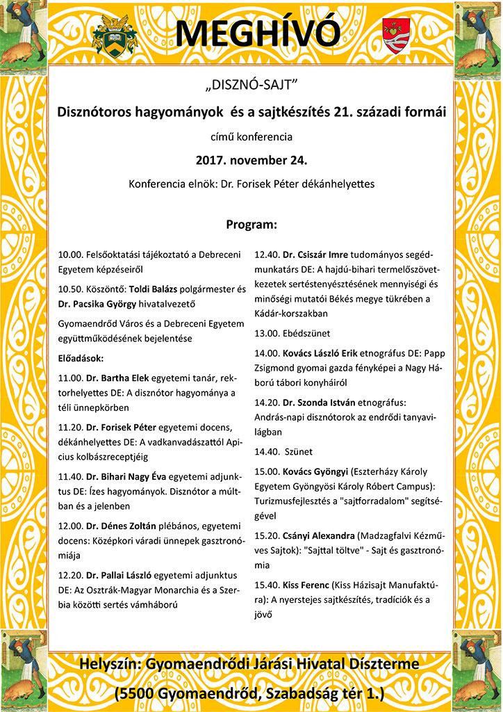 „DISZNÓ-SAJT” című konferencia