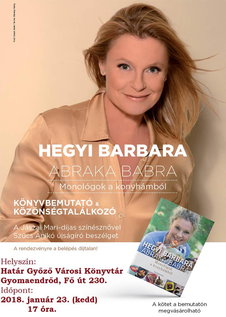 Közönségtalálkozó Hegyi Barbarával