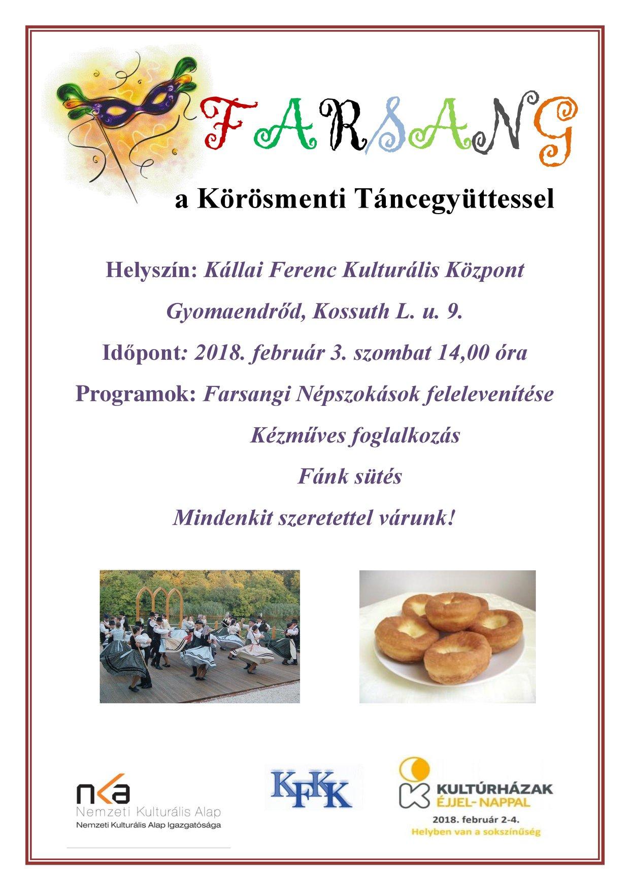 Farsang a Körösmenti Táncegyüttessel!
