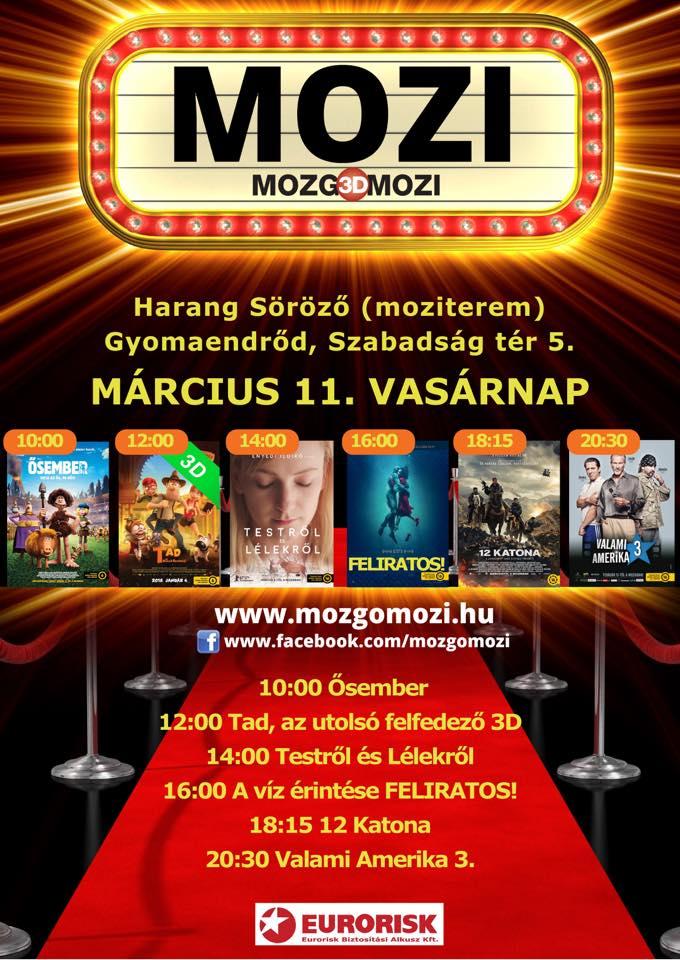 Mozgó(3D)Mozi - 2018 március