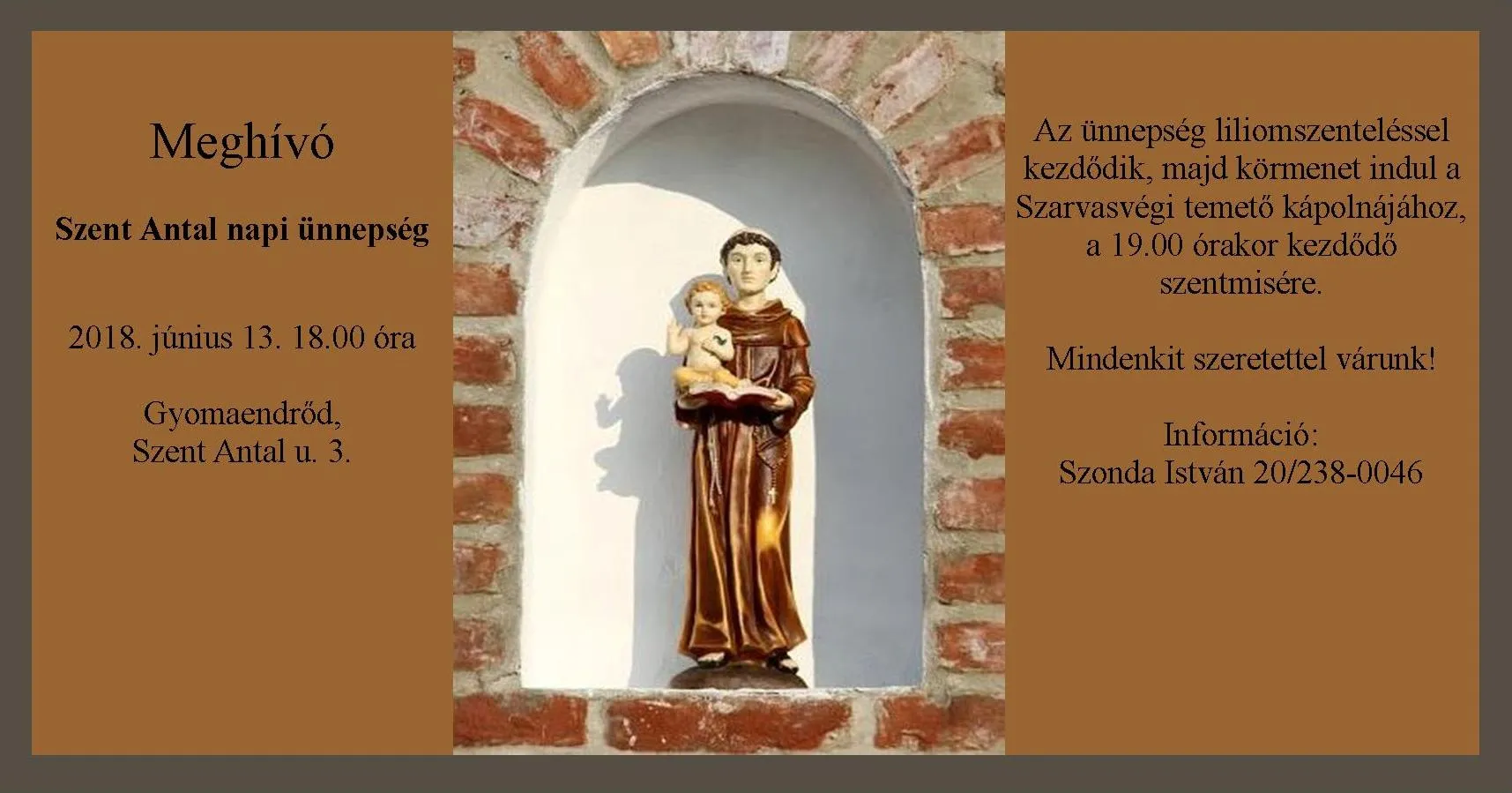 Szent Antal napi ünnepség
