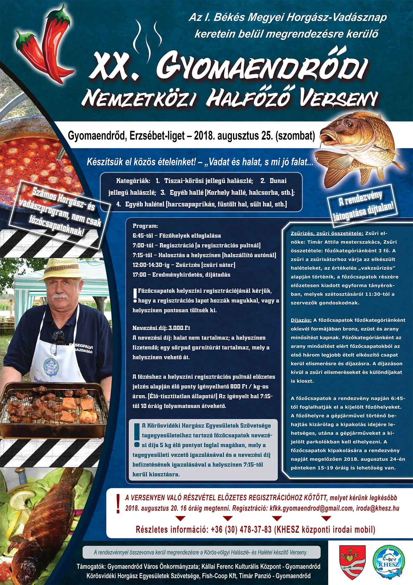 XX. Nemzetközi Halfőző Verseny és Megyei Vadásznap