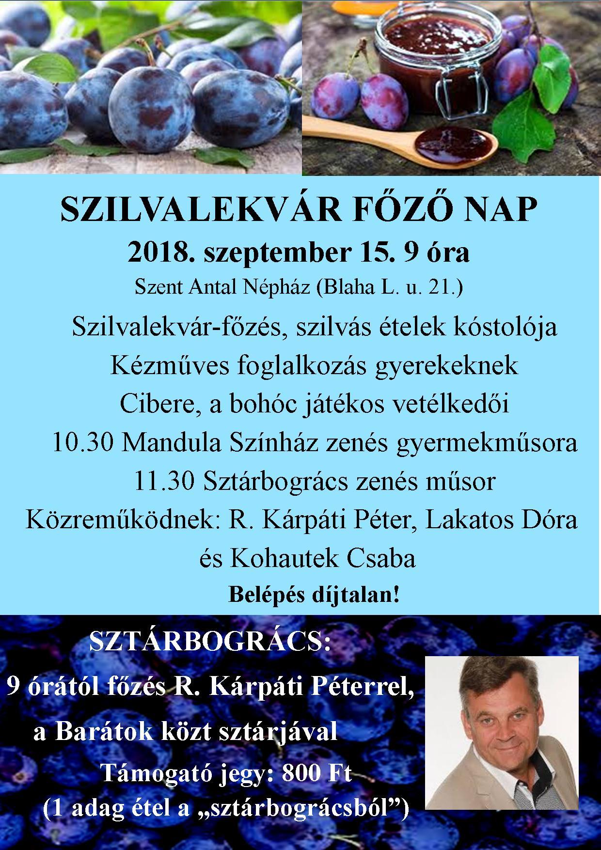 Szilvalekvár főző nap