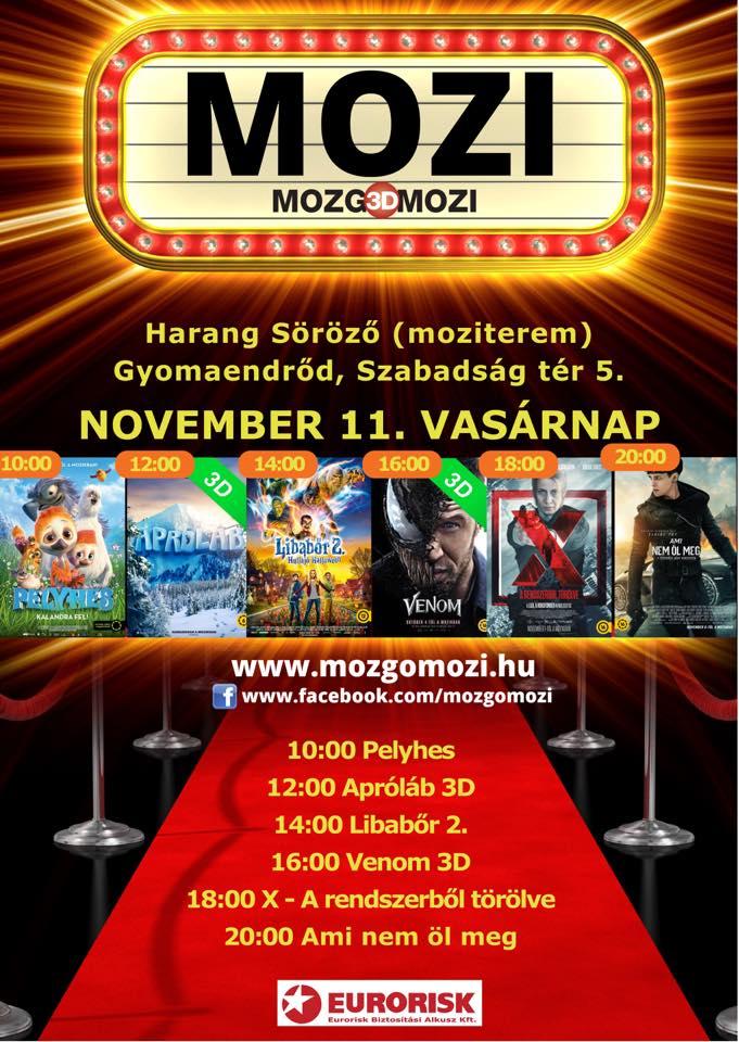 Mozgó(3D)Mozi - 2018 november