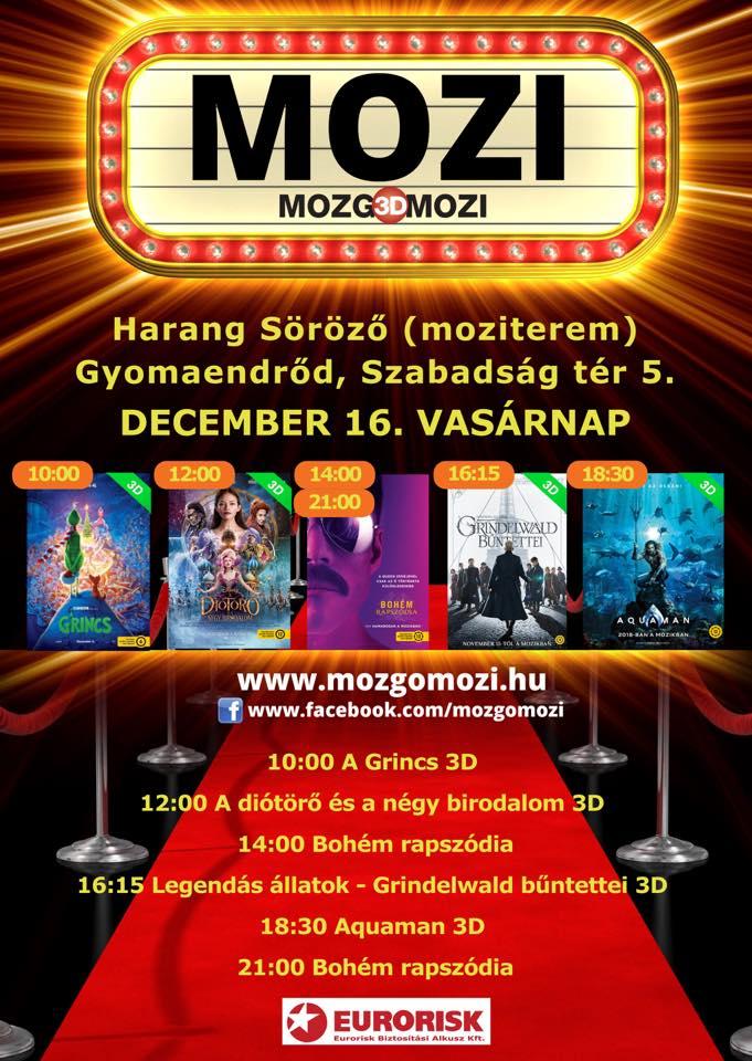 Mozgó(3D)Mozi - 2018 december
