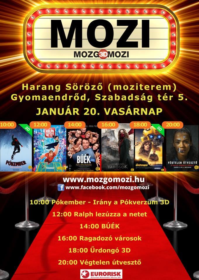 Mozgó(3D)Mozi - 2019 január