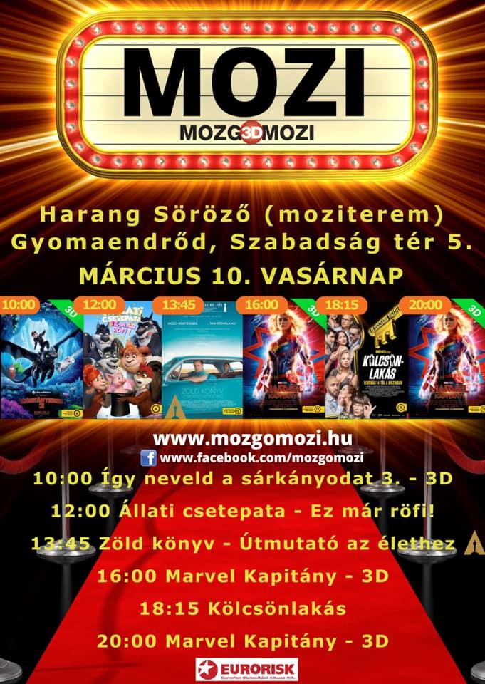 Mozgó(3D)Mozi - 2019 március