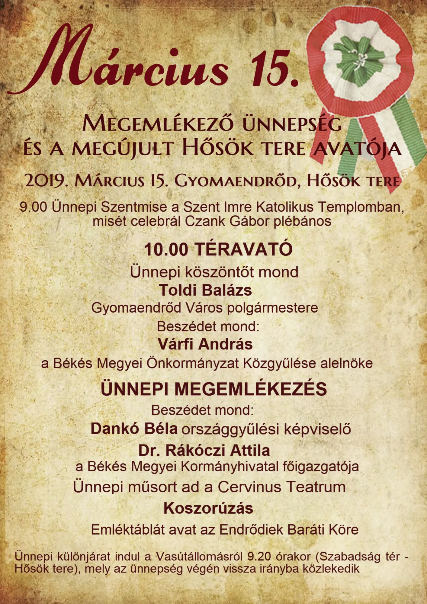 Nemzeti Ünnep - Március 15