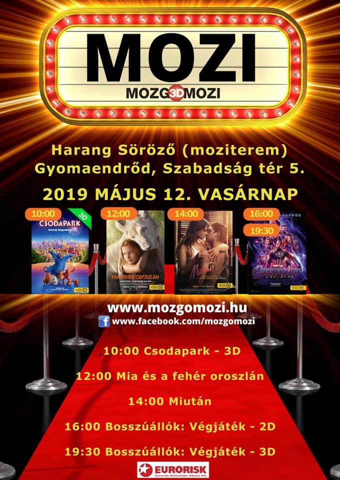 Mozgó(3D)Mozi - 2019 május
