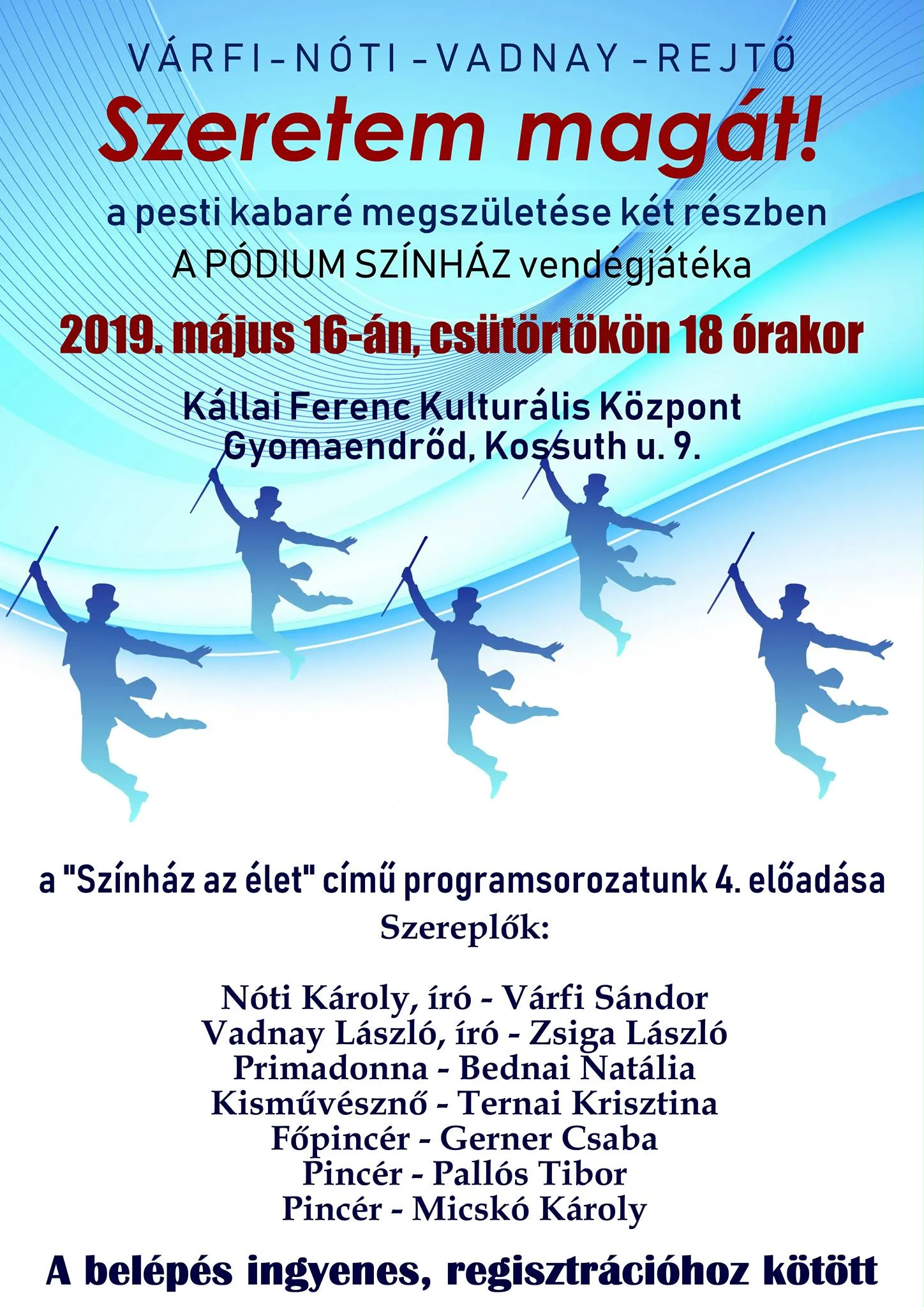 Szeretem magát! - zenés játék a Pódium Színház előadásában