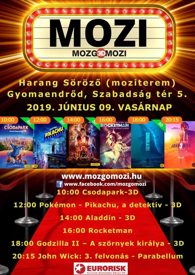 Mozgó(3D)Mozi - 2019 június
