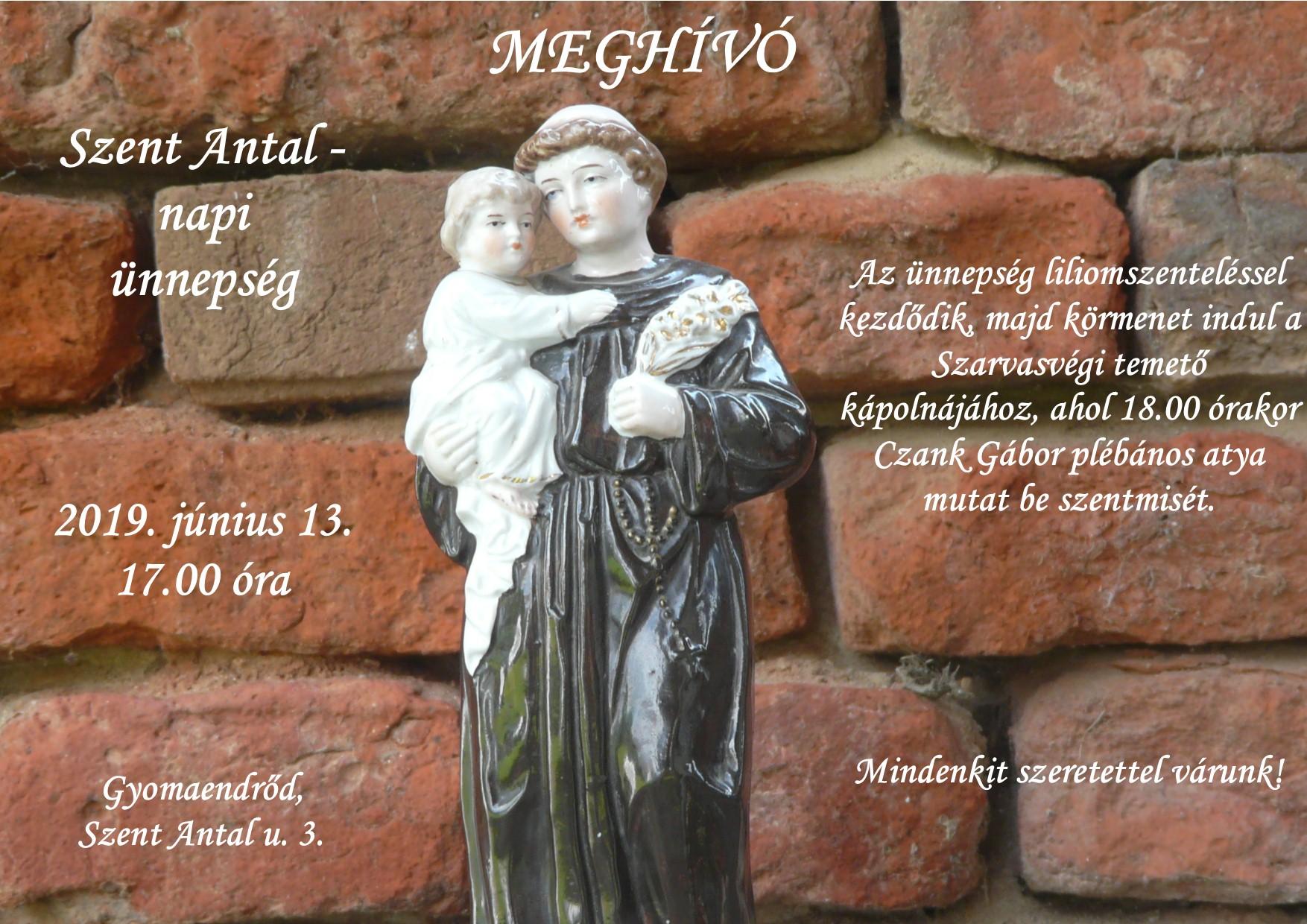 Szent Antal napi ünnepség