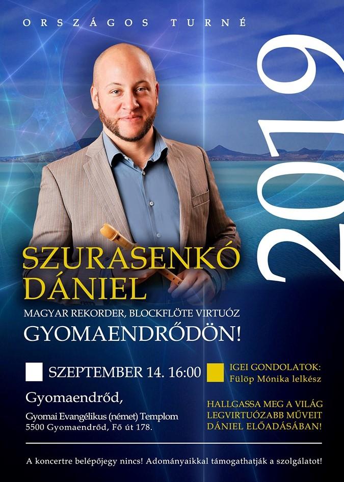 Szurasenkó Dániel koncertje a Gyomai Evangélikus Templomban