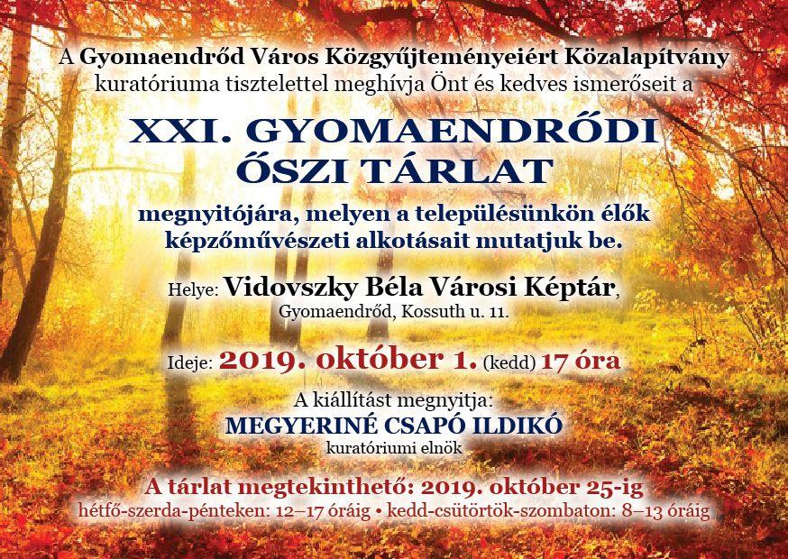 XXI. Gyomaendrődi Őszi Tárlat