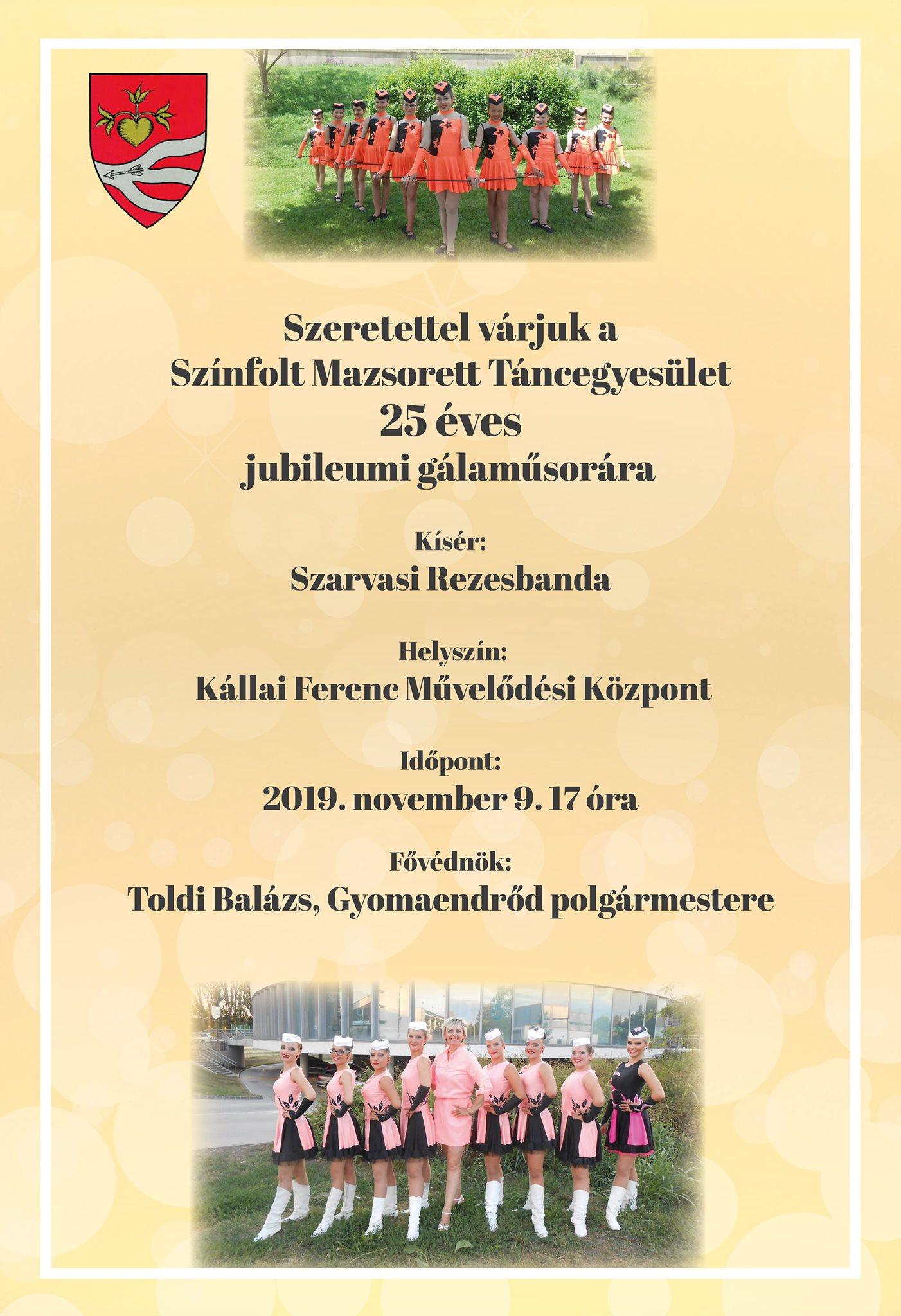 Színfolt Mazsorett Táncegyesület 25 éves jubileumi gálaműsora