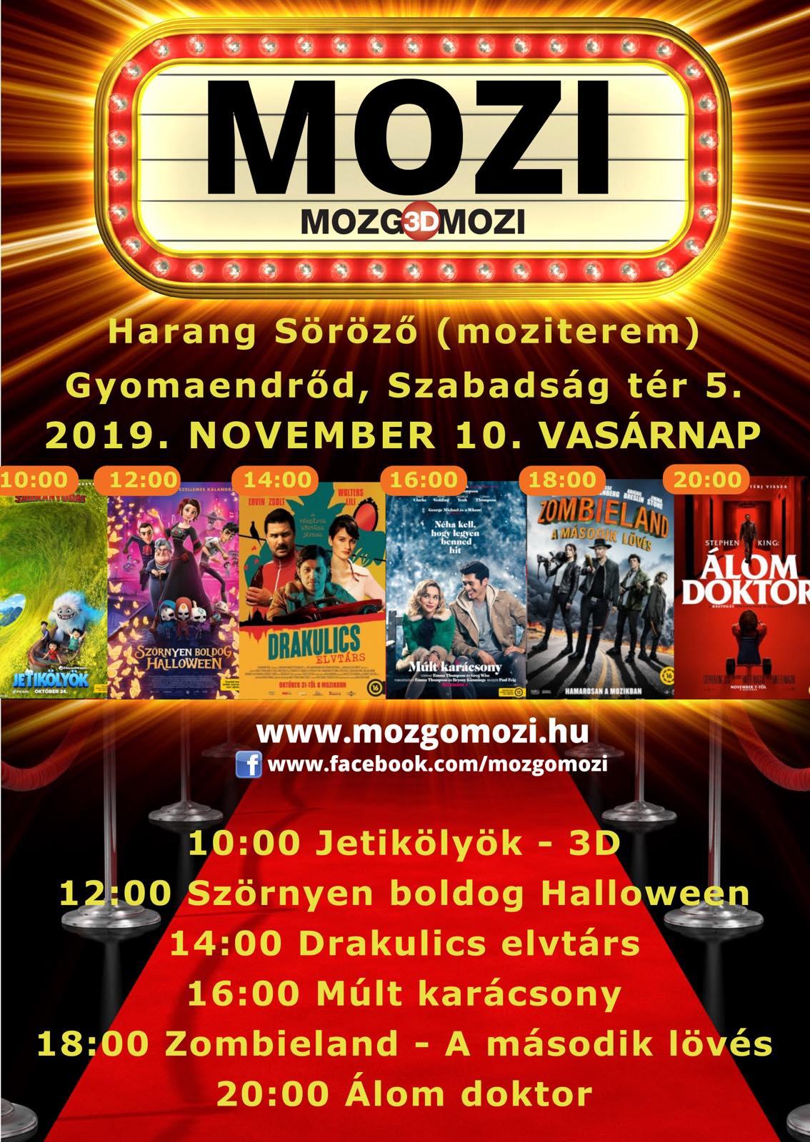 Mozgó(3D)Mozi - 2019 november