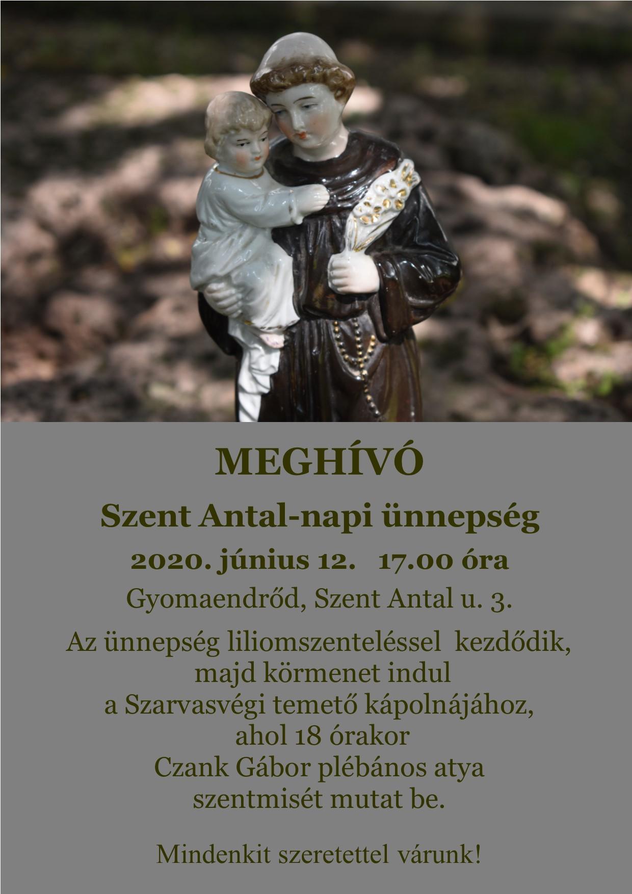 Szent Antal-napi ünnepség