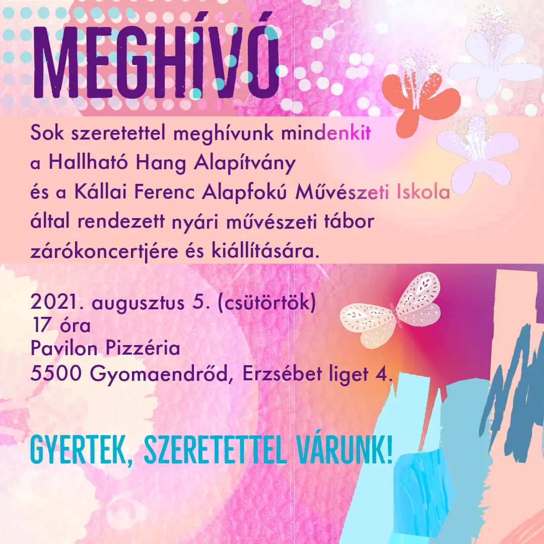Nyári művészeti tábor zárókoncertje