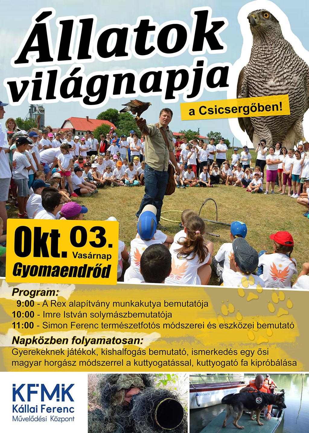 Állatok Világnapja a Csicsergőben!