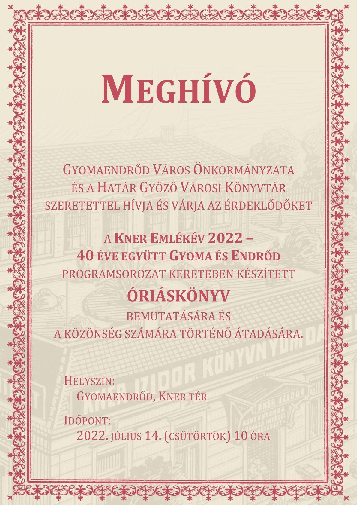 Óriáskönyv átadás