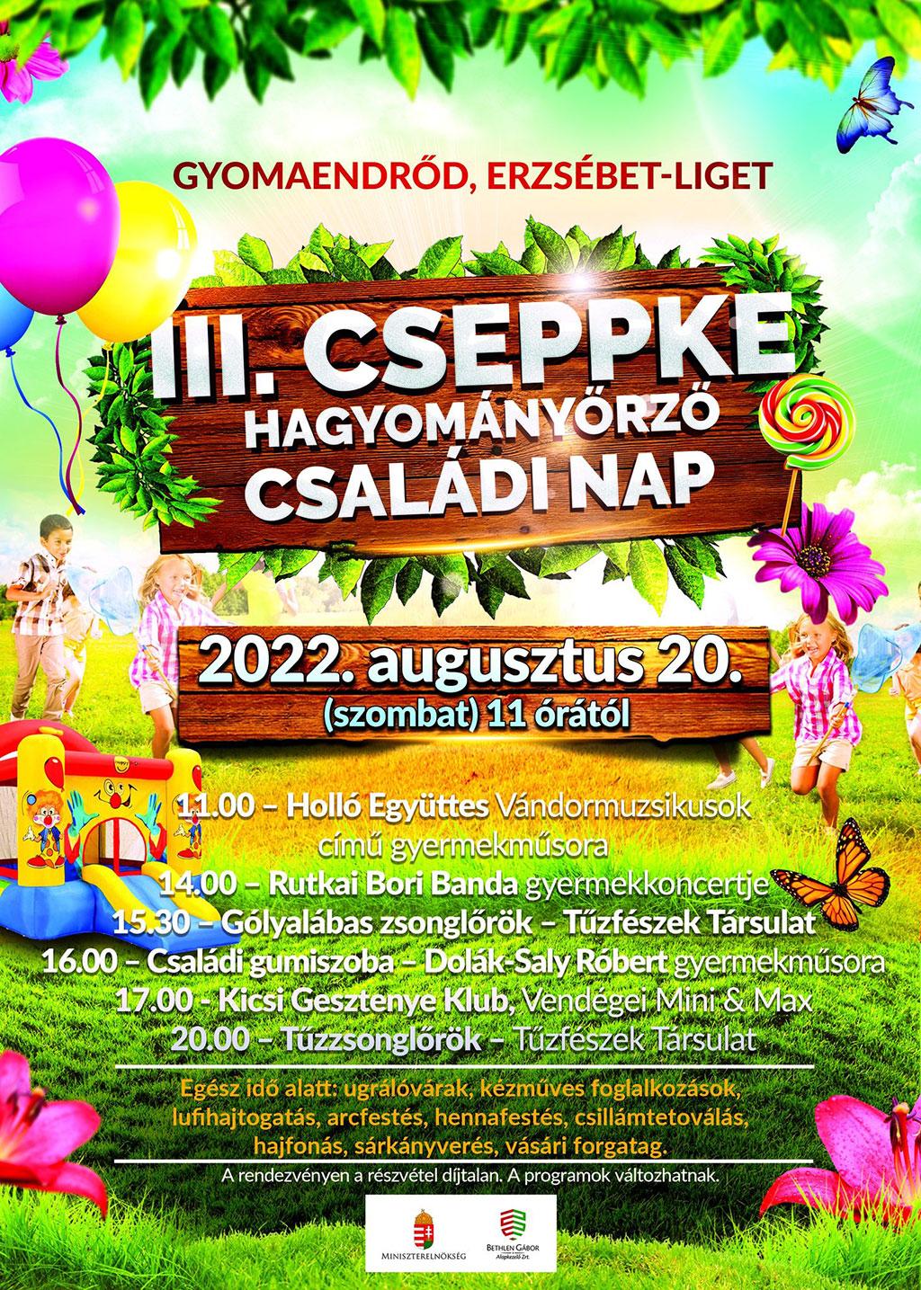 III. Cseppke hagyományőrző családi nap