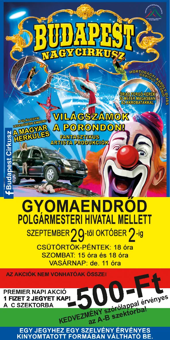 Gyomaendrődön az Utazó Budapest Nagycirkusz