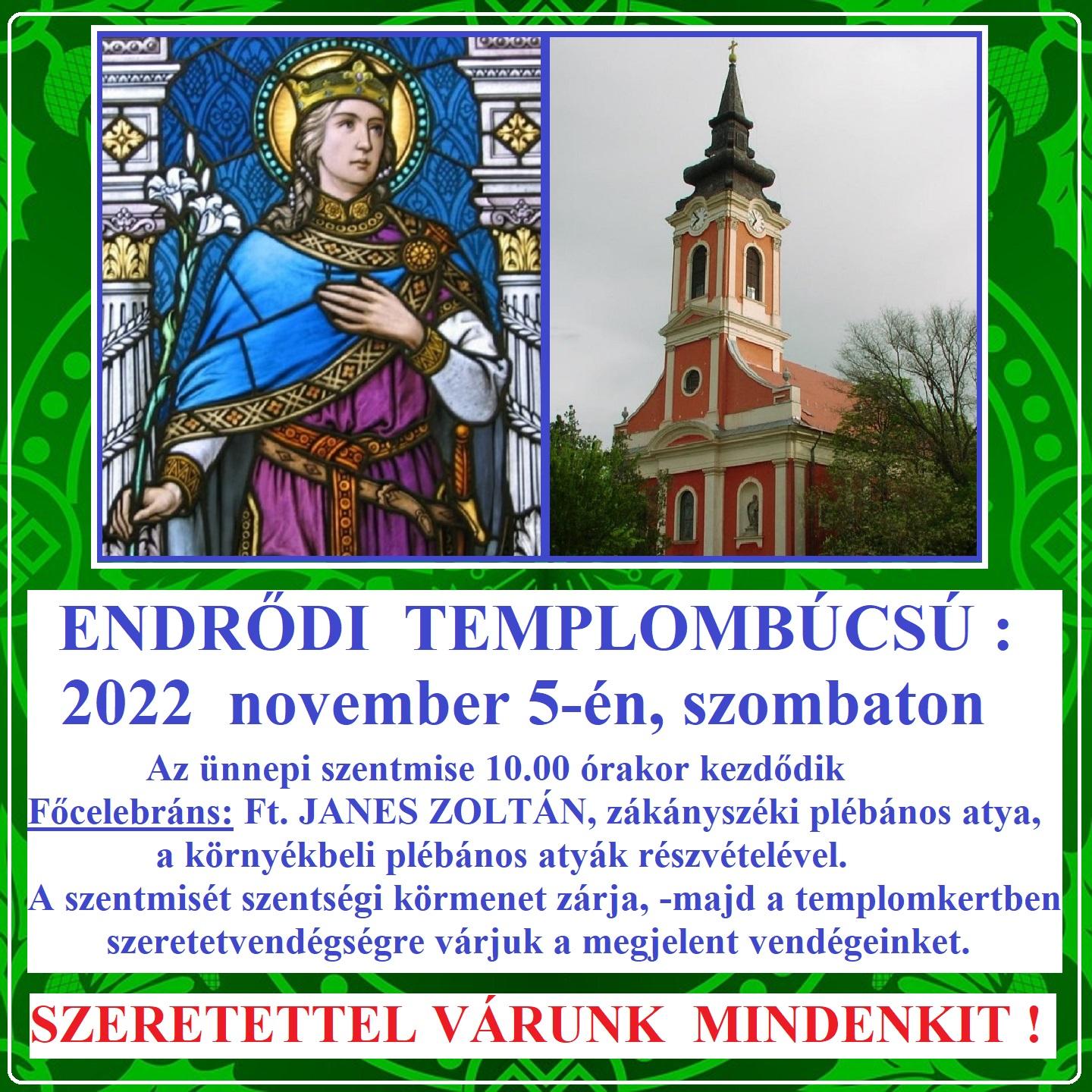 Endrődi templombúcsú