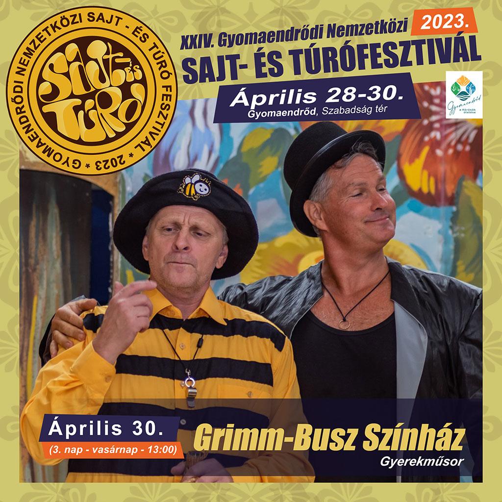 2023. április 30. (vasárnap) 13:00 - Grimm-Busz Színház gyermekműsora
