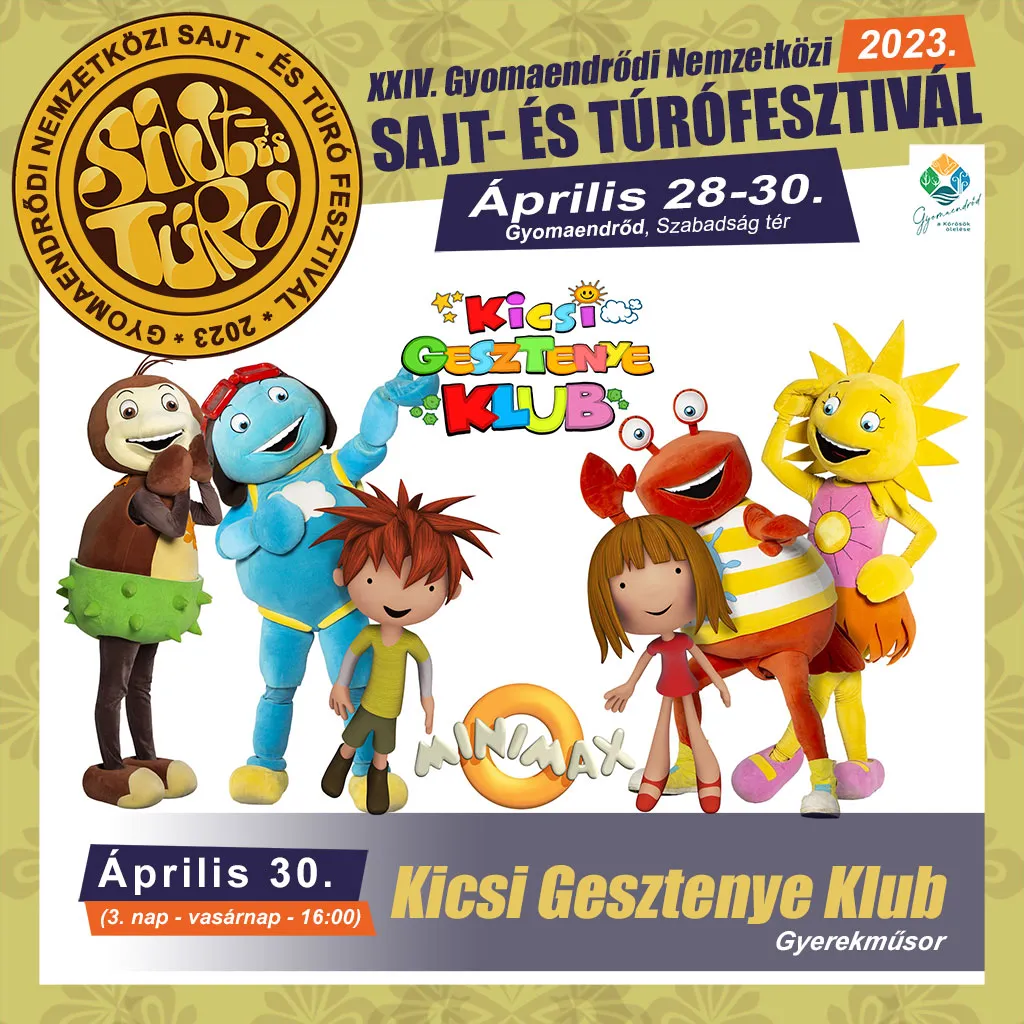 2023. április 30. (vasárnap) 16:00 - Kicsi Gesztenye Klub gyerekműsor