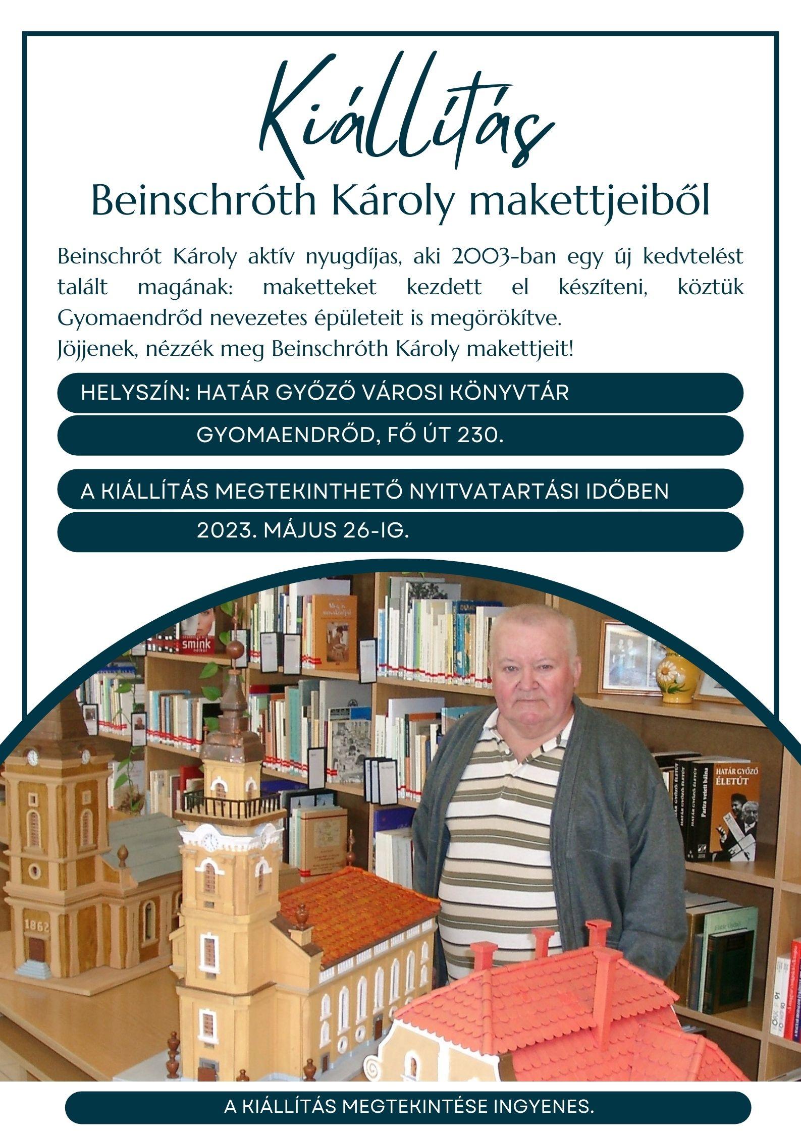 Beinschróth Károly makett kiállítása