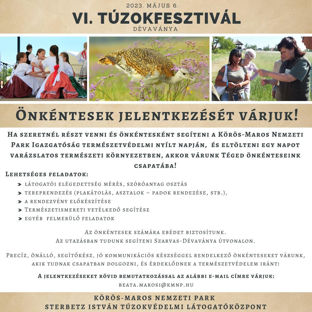 VI. Túzokfesztivál - Természetvédelmi nyílt nap