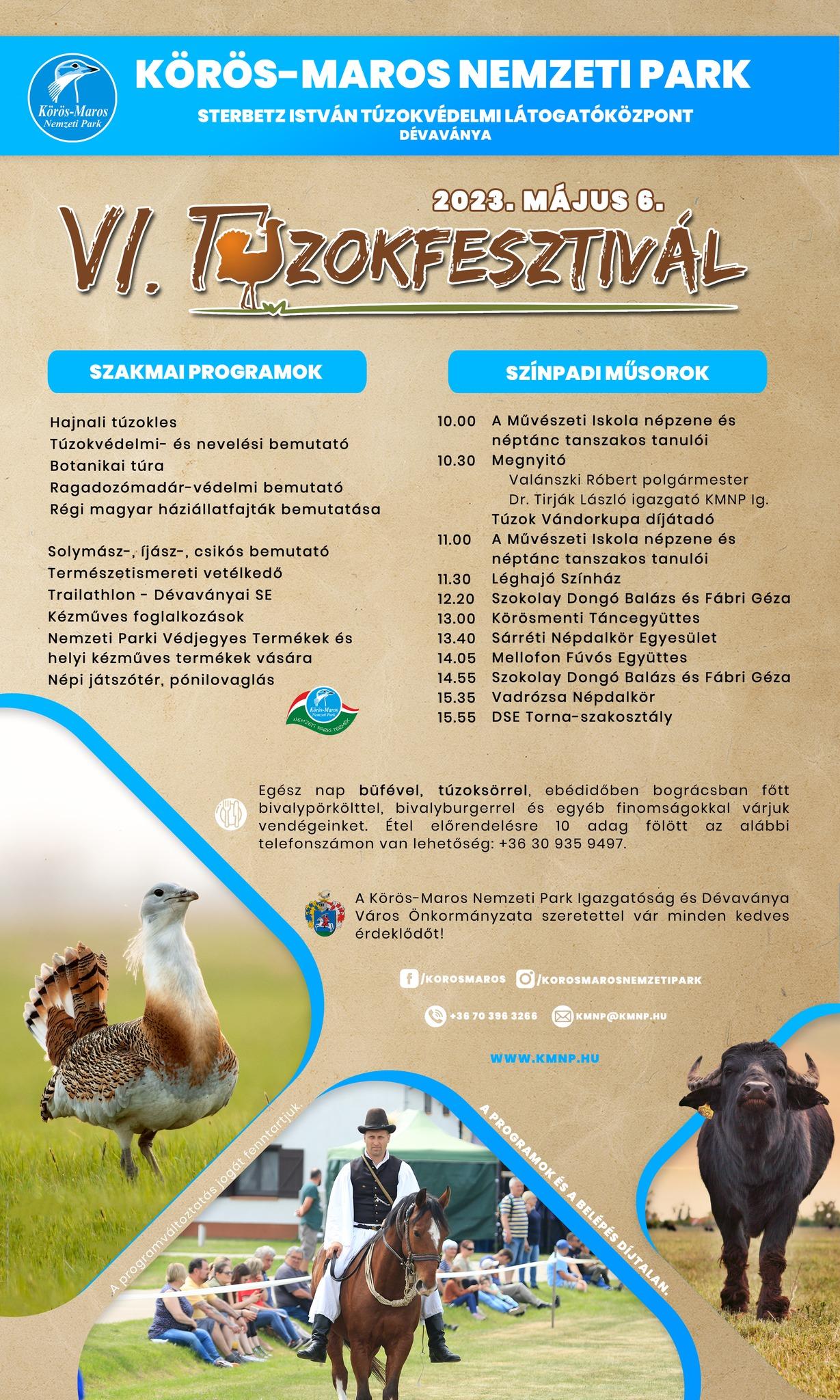 VI. Túzokfesztivál - Természetvédelmi nyílt nap