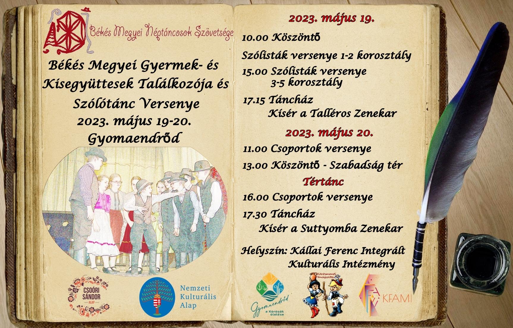 Békés Megyei Gyermek- és Kisegyüttesek Találkozója és Szólótánc Versenye