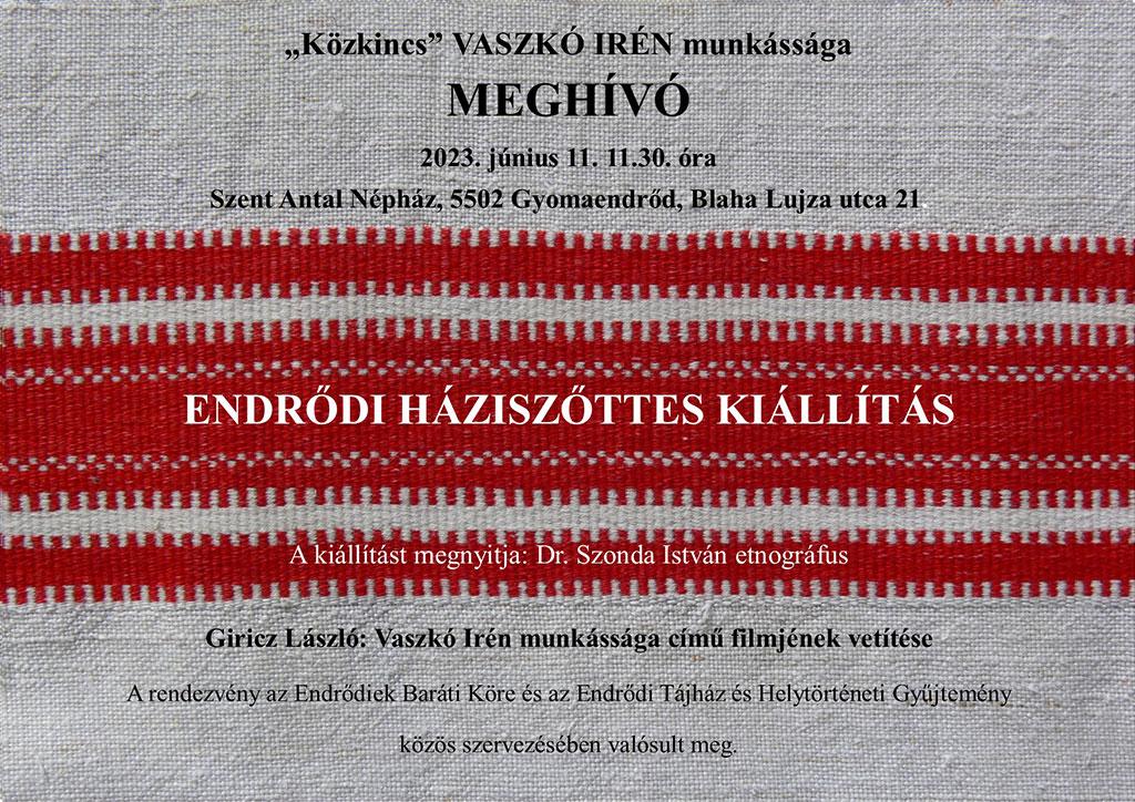 Enrődi Háziszőttes Kiállítás