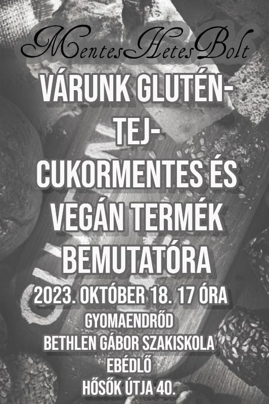 Gluténmentes, tejmentes, cukormentes és vegán pékáru kóstoló Gluténmentes, tejmentes, cukormentes és vegán pékáru kóstoló