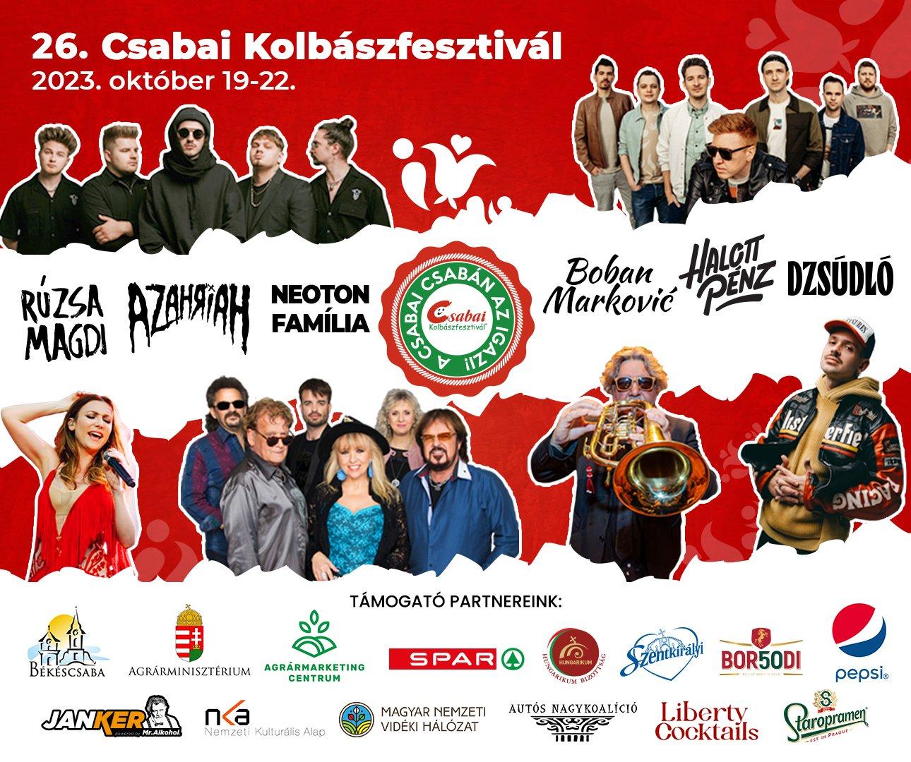 26. Jubileumi Csabai Kolbászfesztivál 26. Jubileumi Csabai Kolbászfesztivál