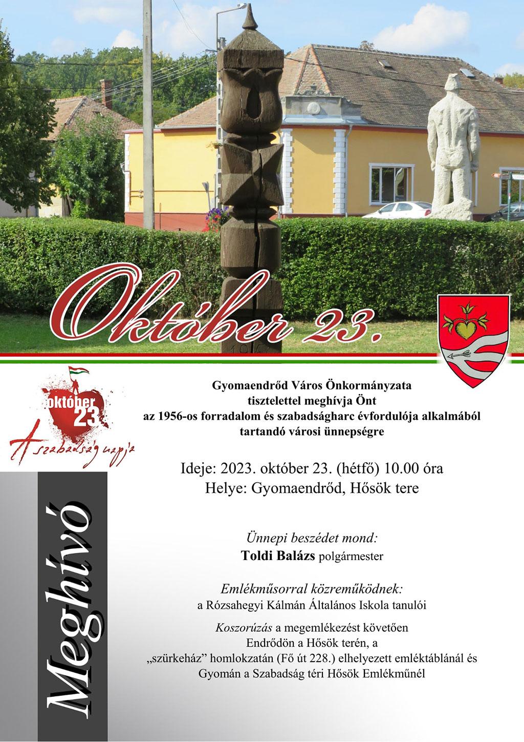 Nemzeti Ünnep - Október 23