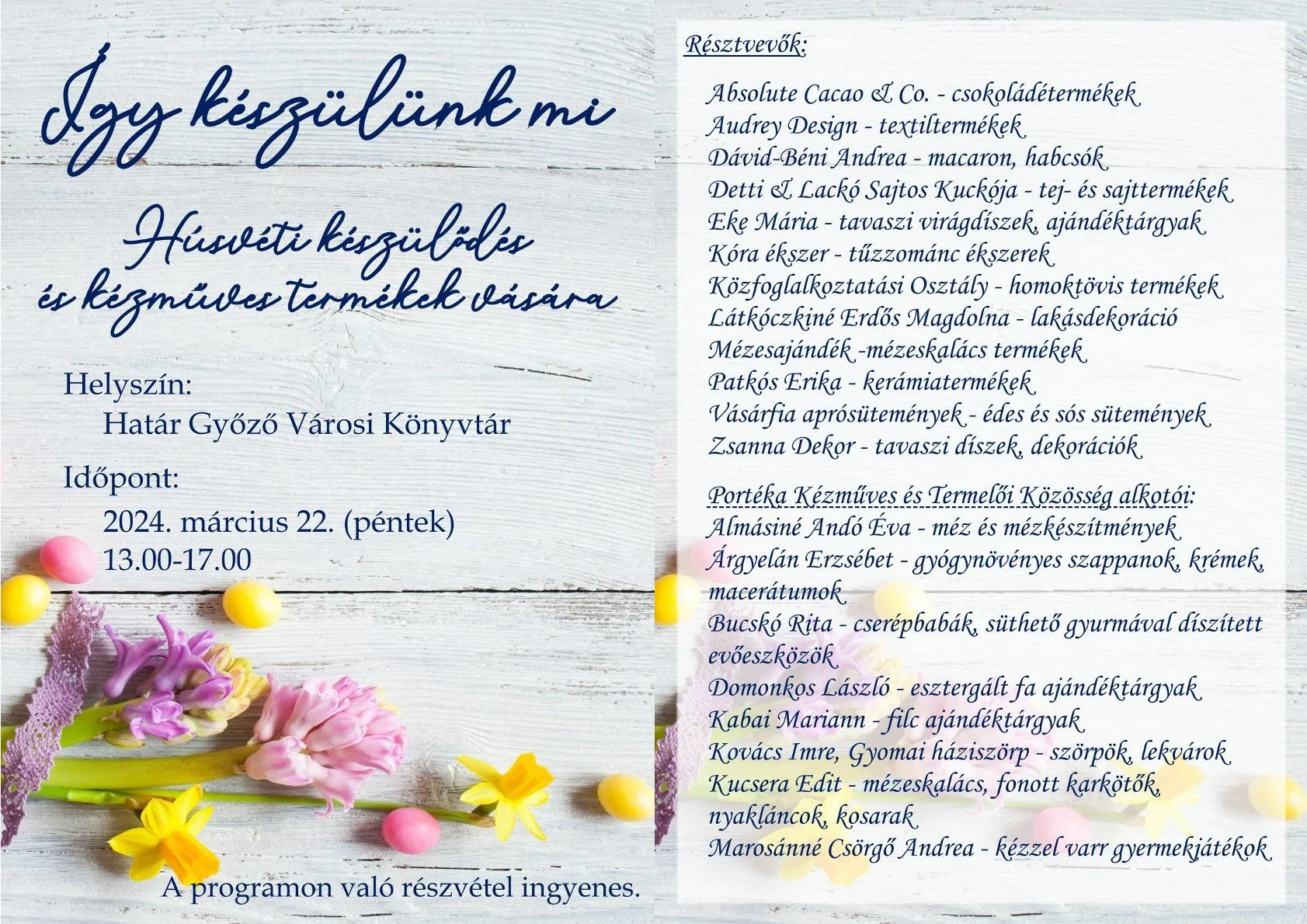 Így készülünk mi, húsvéti vásár