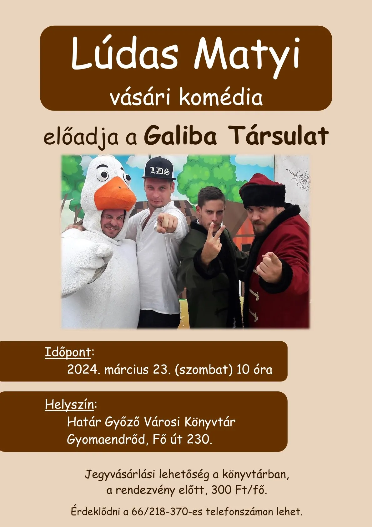 Lúdas Matyi, vásári komédia