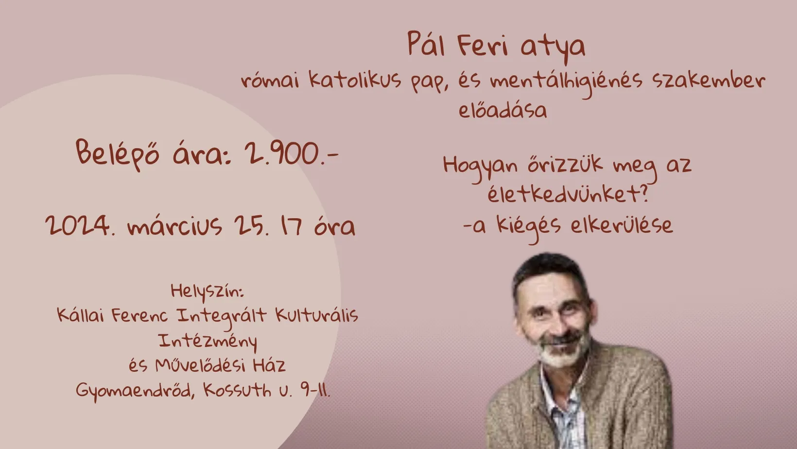 Pál Feri atya előadása