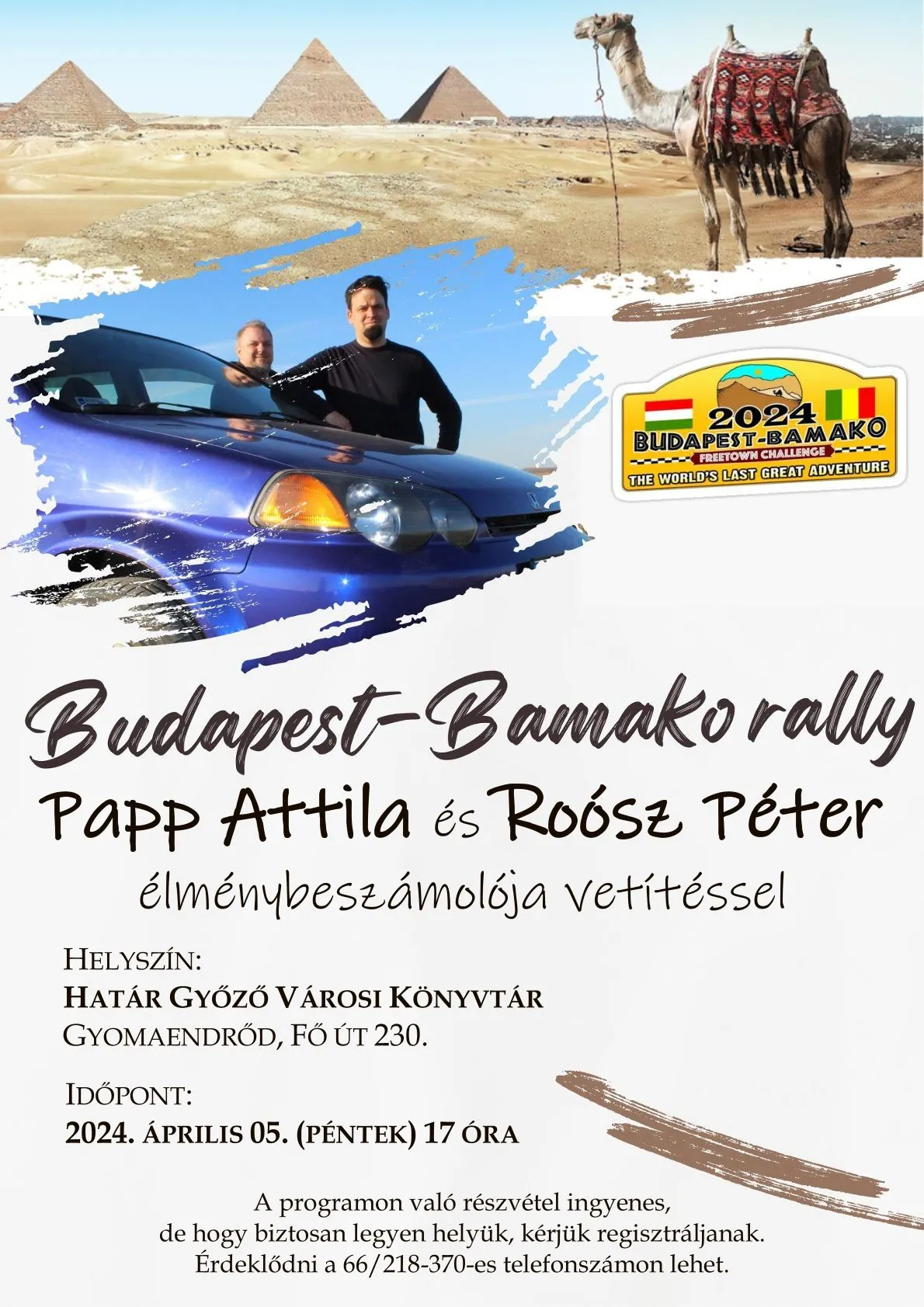 Budapest - Bamakó Rally élménybeszámoló