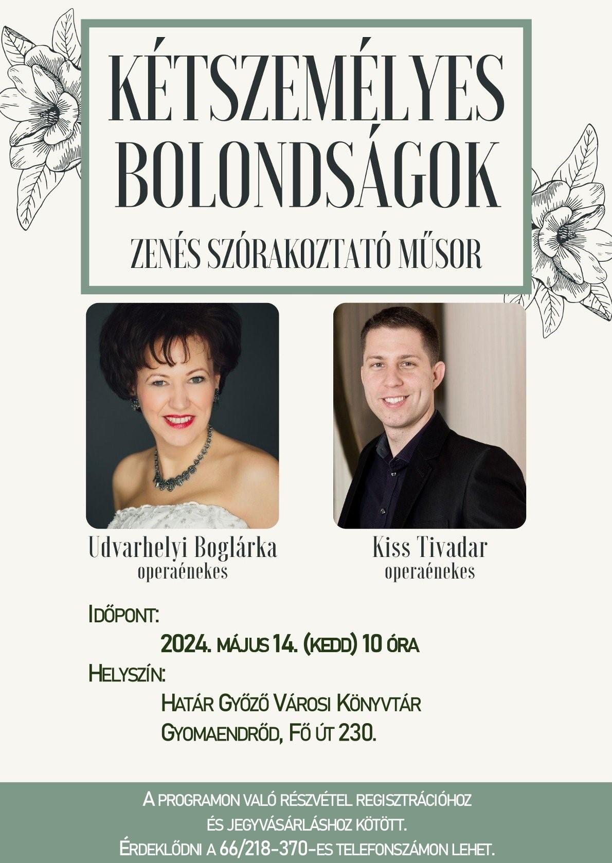 Kétszemélyes bolondságok - zenés szórakoztató műsor