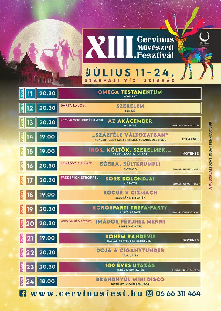 XIII. Cervinus Művészeti Fesztivál
