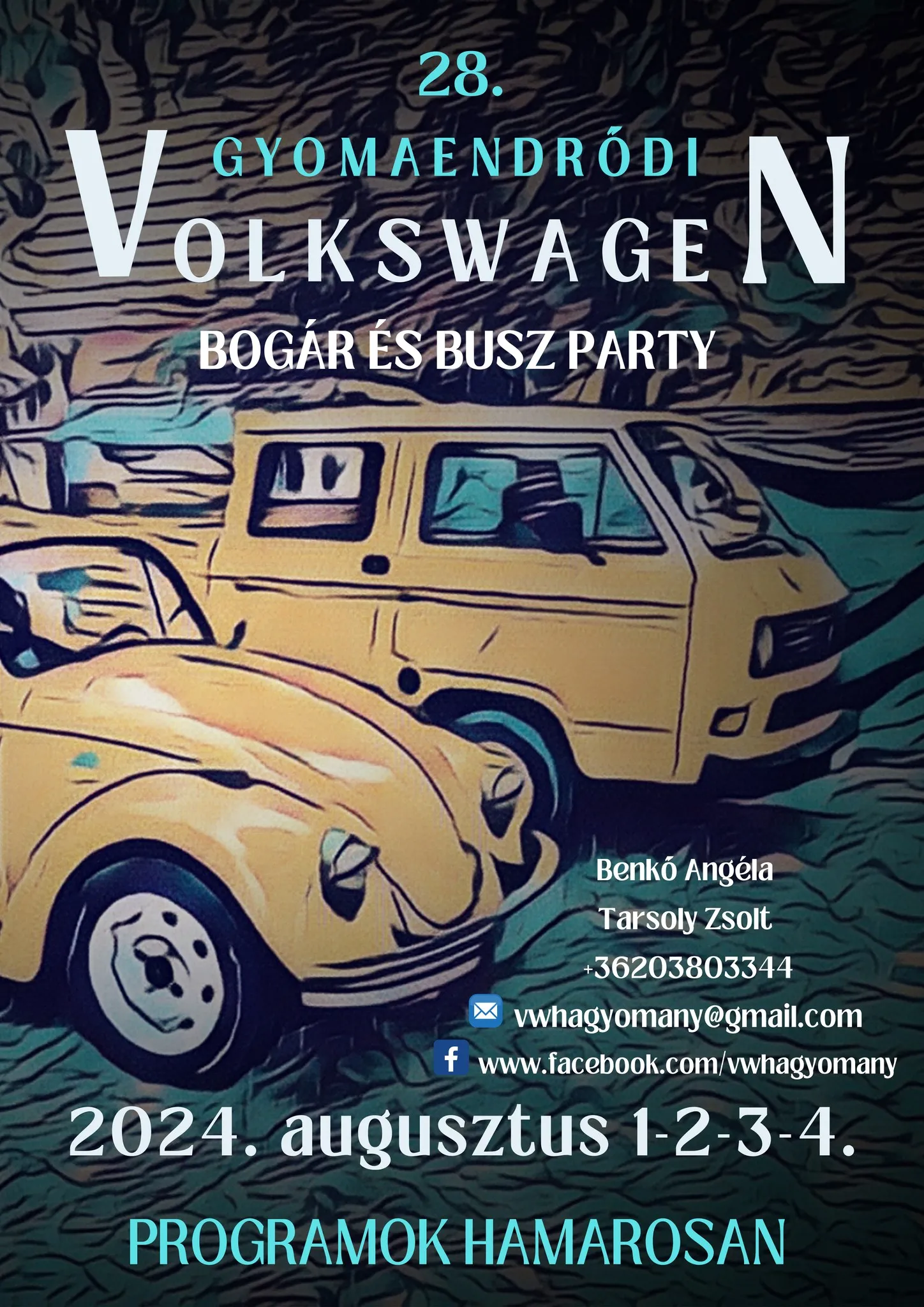 Nemzetközi Volkswagen Bogár és Busz találkozó 2024 Gyomaendrőd