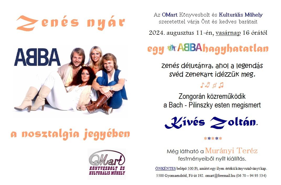 Zenés nyár Abba a nosztalgia jegyében