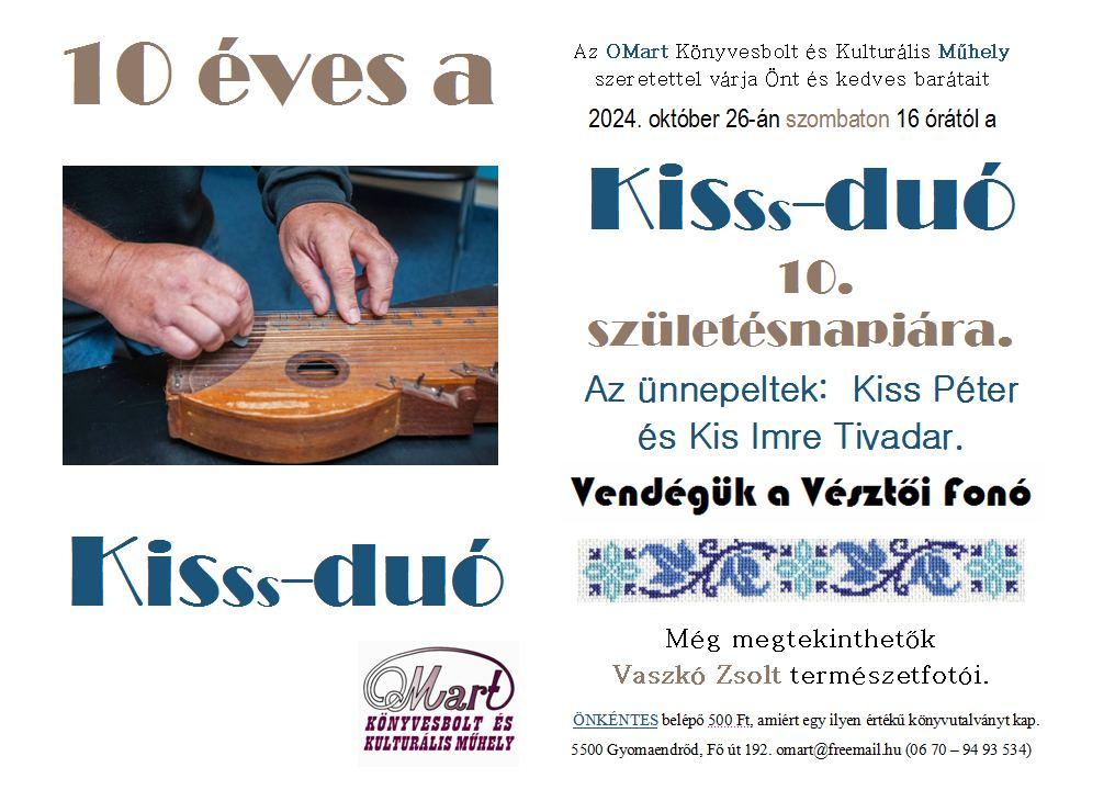 10 éves a Kisss-duó citerazenekar