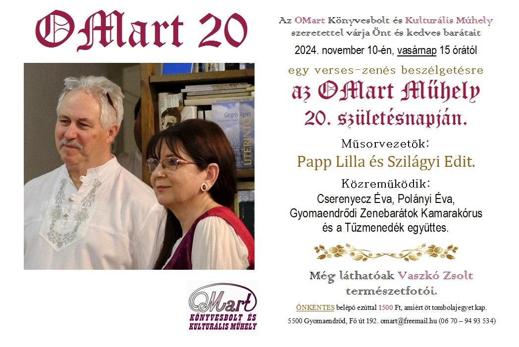 20 éves az OMart Műhely