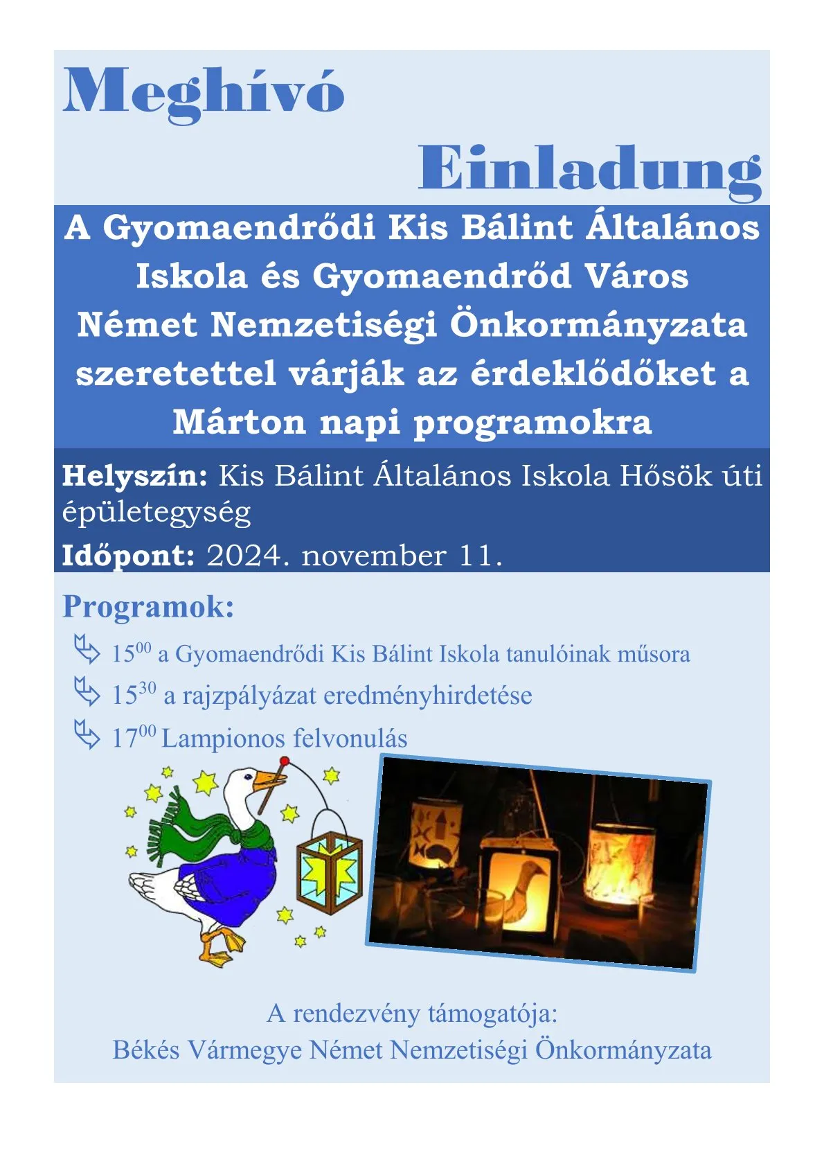 Márton napi programok
