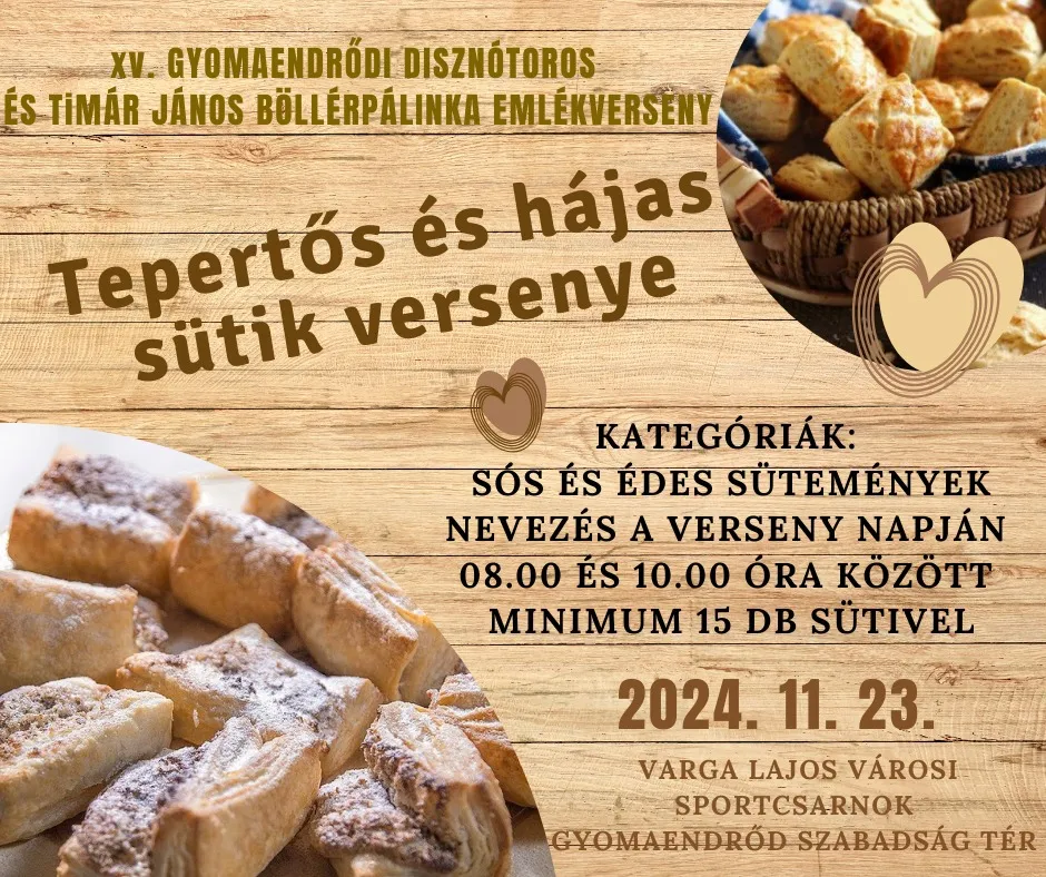 XV. Gyomaendrődi Disznótoros és Tímár János Böllérpálinka Emlékverseny