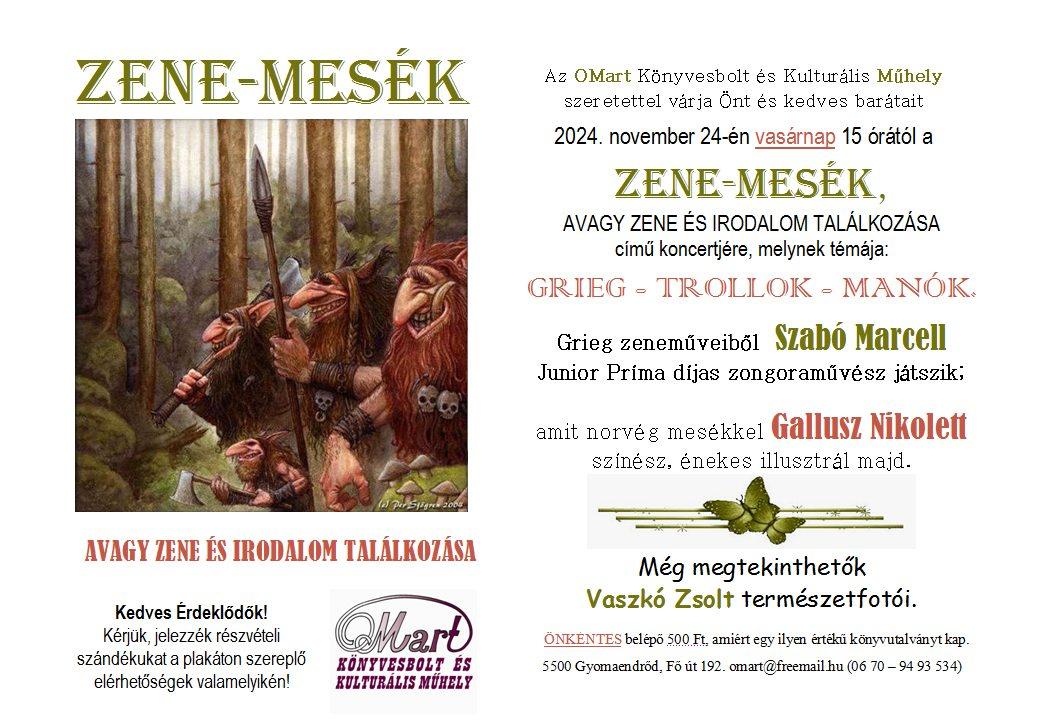 Zene-Mesék, avagy Grieg- Trollok és manók